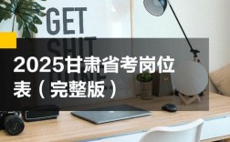 2025甘肃国考职位表何时发布下载？