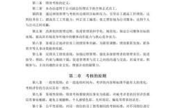 小公司绩效考核管理办法