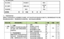 互联网公司试用期考核表，如何科学量化评估？
