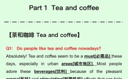 雅思口语part1，茶与咖啡，你更倾向哪个？