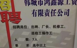 韩城最新招聘有哪些岗位？