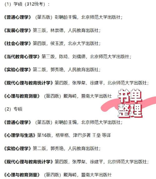 南京大学心理学考研参考书目有哪些？-图2