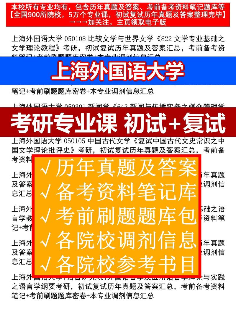 上海外国语大学考研招生简章有哪些关键信息？-图3
