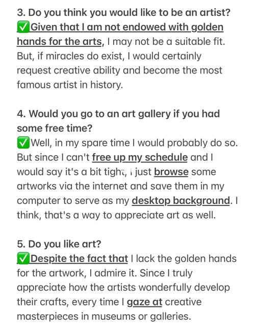 雅思口语如何描述art exhibition？-图1