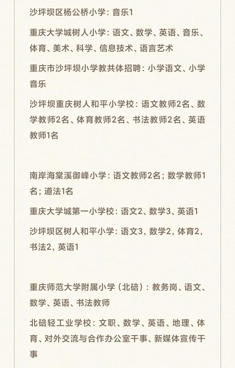 重庆小学教师招聘，何时开始报名？-图1