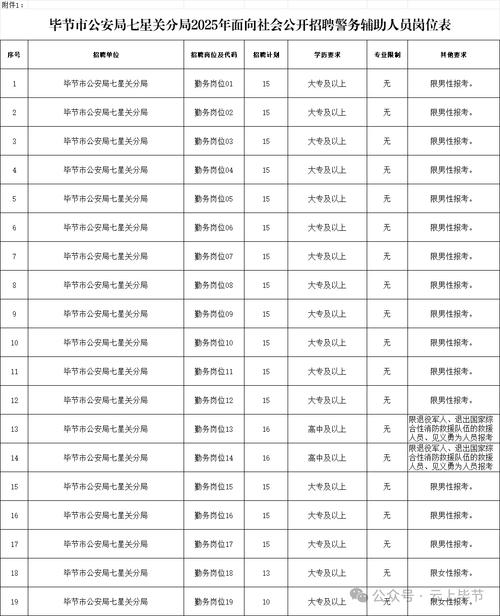 毕节市招聘有哪些岗位和要求？-图1