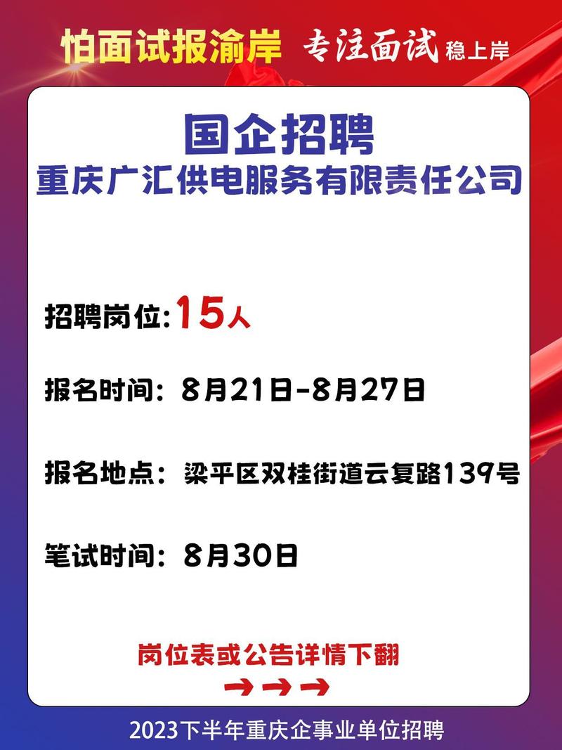 重庆国企招聘信息有哪些最新岗位？-图1