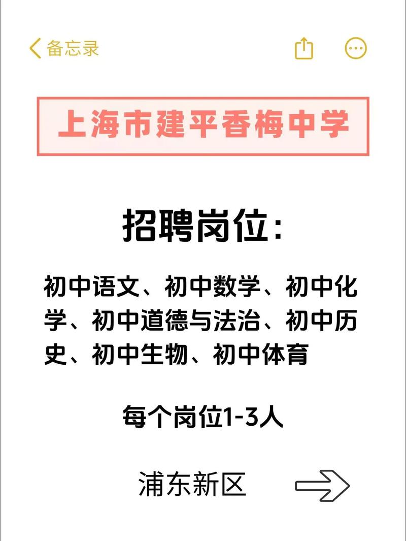 上海中学招聘-图1 上海中学招聘-图1