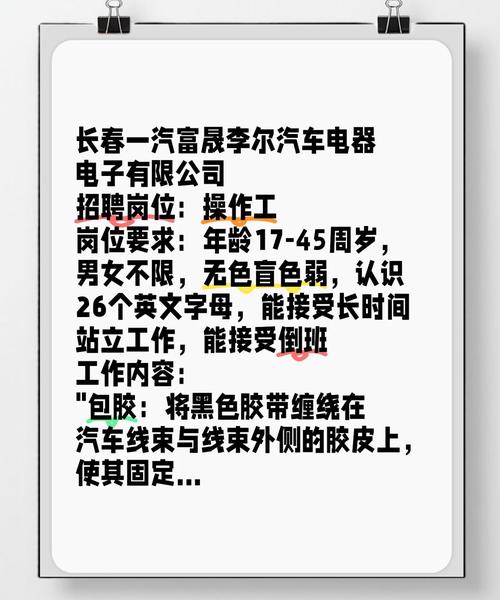 汽车制造厂招聘信息-图1