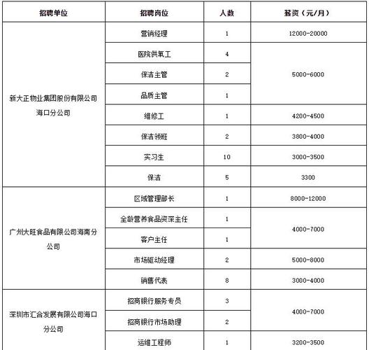 海南人力资源公司招聘，岗位需求与待遇如何？-图1