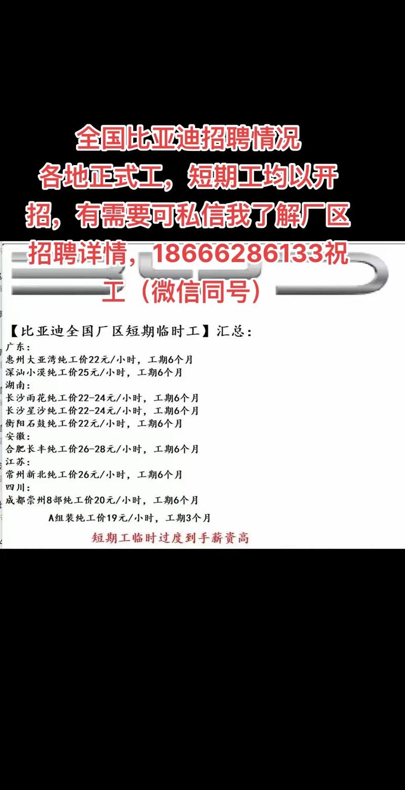 户县比亚迪招聘，哪些岗位在招？-图2